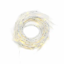 64ct. Warm White Led White Branch Garland String Lights by Ashland®