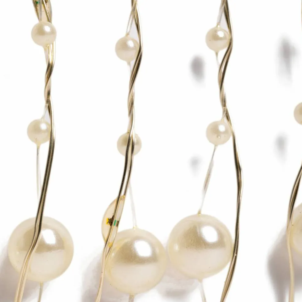 40ct. Warm White Pearl LED String Lights by Ashland®
