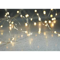 40ct. Warm White Silver Wire LED String Lights by Ashland®