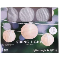 10ct. White Fabric Lantern String Lights By Ashland™
