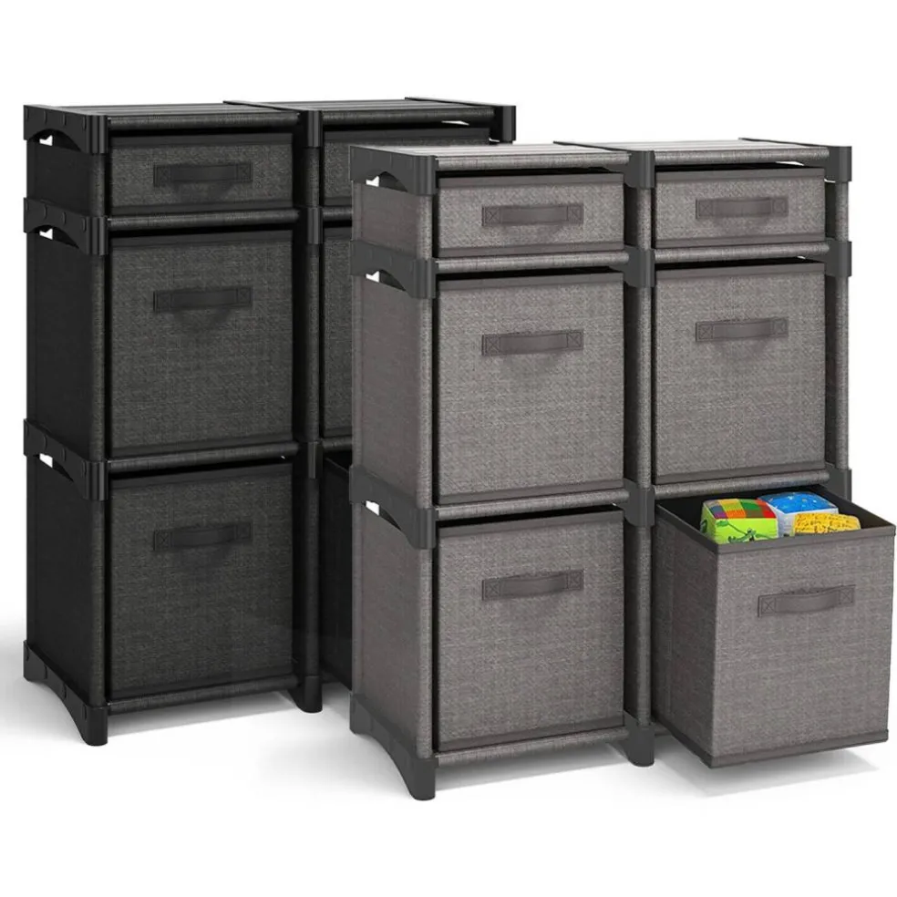 Cube Storage Organizer with Bins for Bedroom, Living Room, Office
