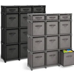 Cube Storage Organizer with Bins for Bedroom, Living Room, Office