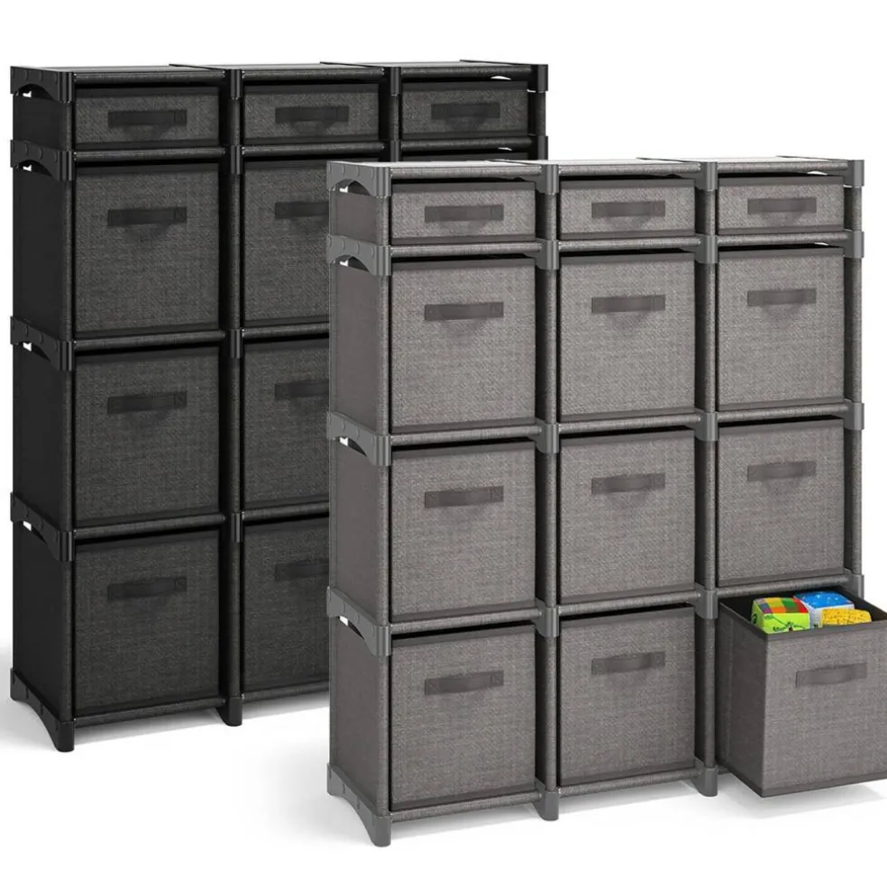 Cube Storage Organizer with Bins for Bedroom, Living Room, Office