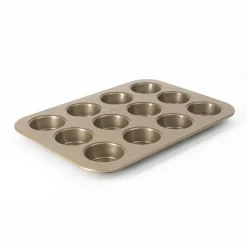 Cuisipro 12-Cup Steel Nonstick Muffin Baking Pan