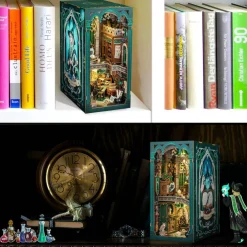 CUTEBEE® Book Nook Kit Darkness Common Room DIY Miniature House Shelf Insert Decor Diorama Kit