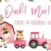 Cute Farm scene Edible Icing Image Cake cupcake topper for 1/4 sheet cake or larger