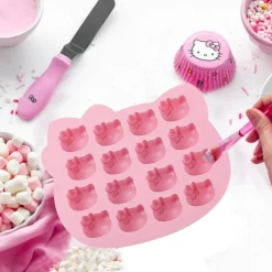Cute Kitten Chocolate Silicone Mold, Silicone Candy Molds 16 Cavity, Cat Ice Cube Tray for Baking, Cupcake Topper, Pudding, Butter, Gelatin, Jelly, Bath Bomb, Candle, Plaster, Resin, Clay