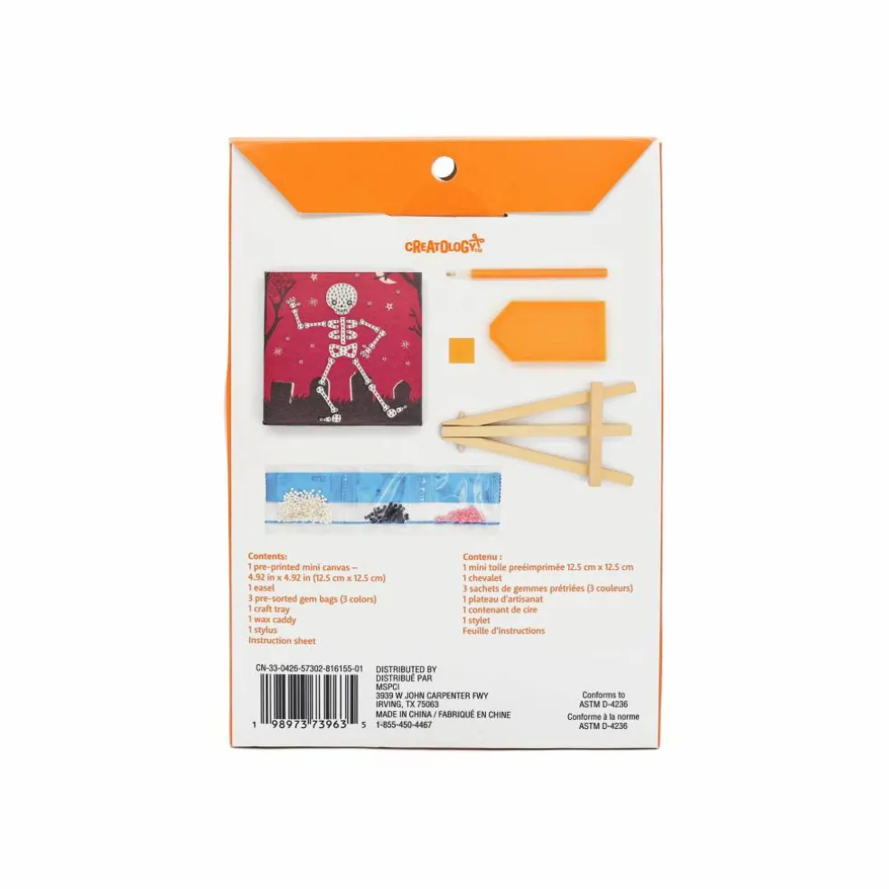 Dancing Skeleton Canvas Diamond Art Kit by Creatology™