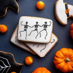 Dancing Skeletons Cookie and Craft Stencil | CM179 by Designer Stencils | Cookie Decorating Tools |