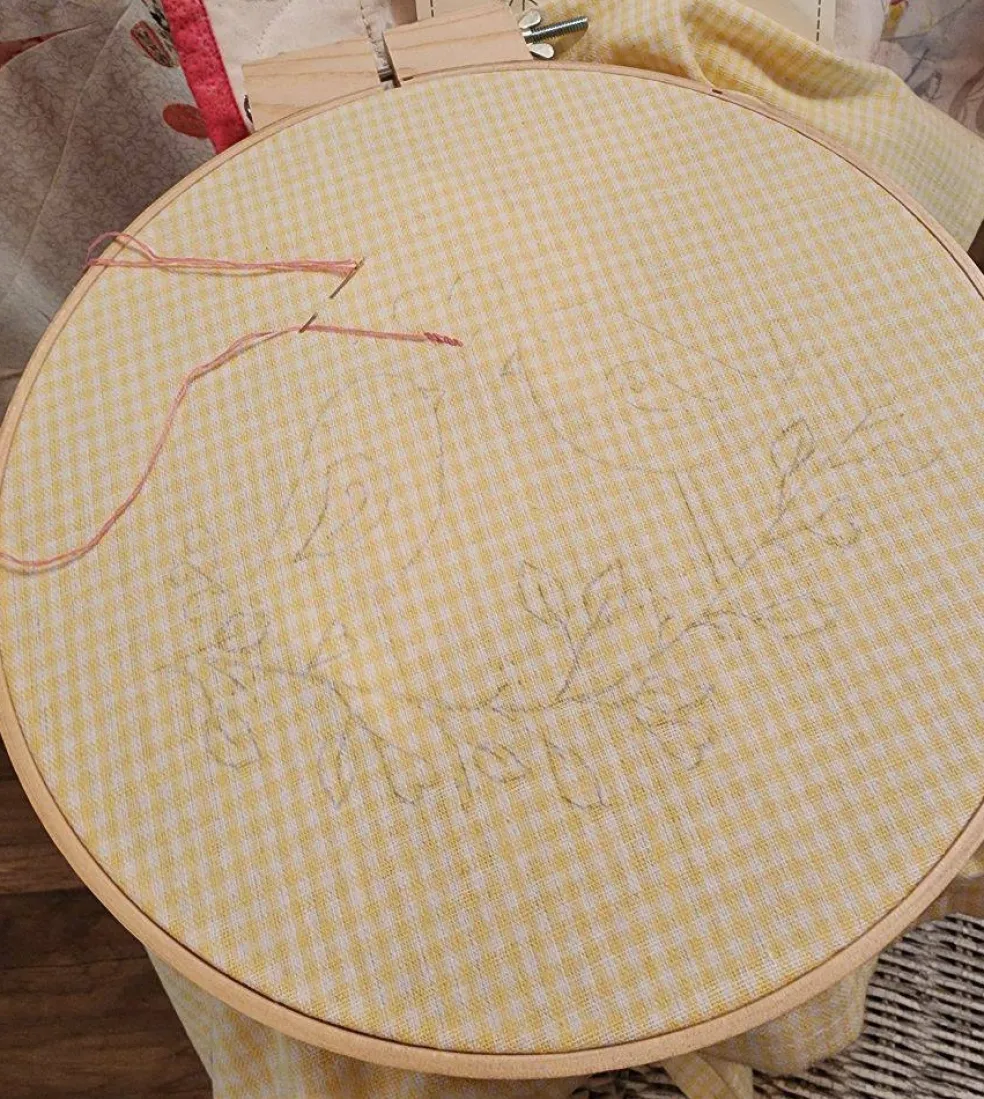 Darice Quilting-Slow Mindful Stitching-Embroidery Hoop 10" Wood Round 1 pc