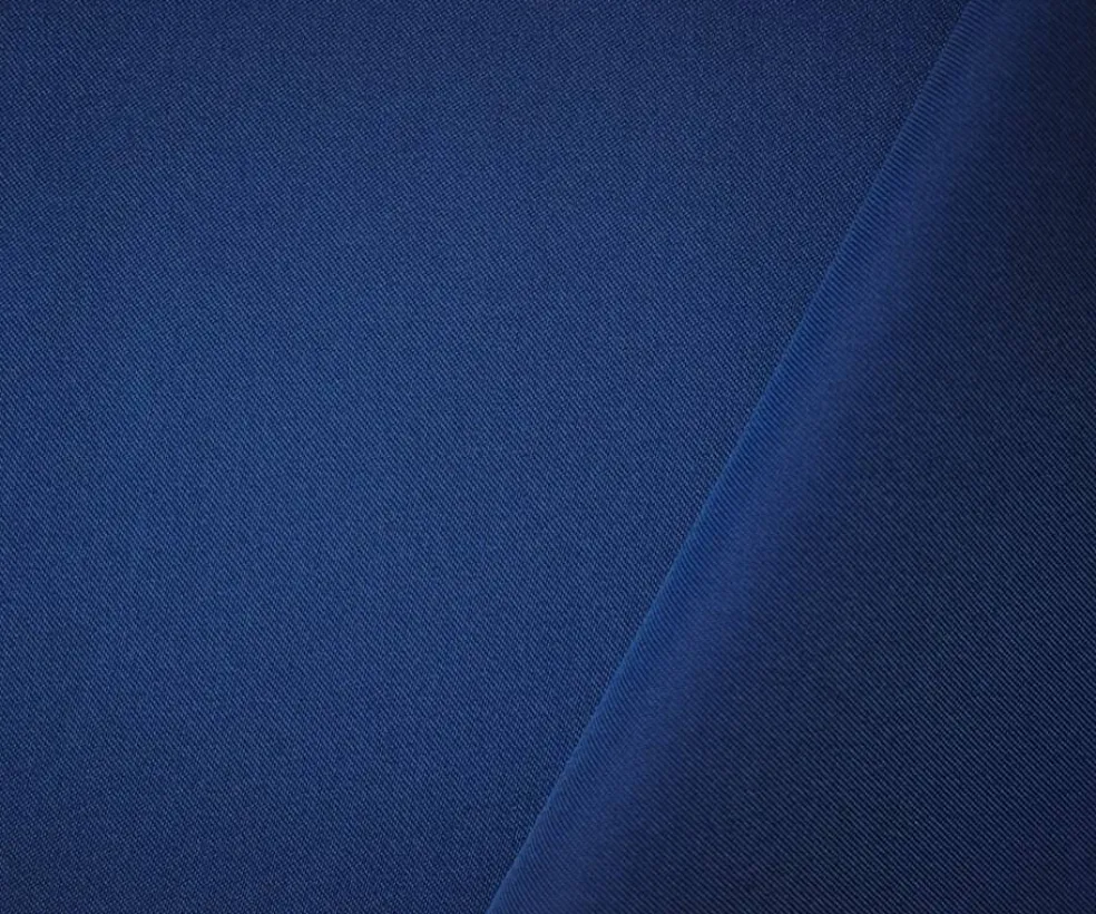 Dark Blue Poly Spandex Stretch Solid Stretch Lamour Woven Fabric By the Yard