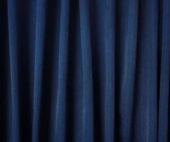 Dark Blue Poly Spandex Stretch Solid Stretch Lamour Woven Fabric By the Yard