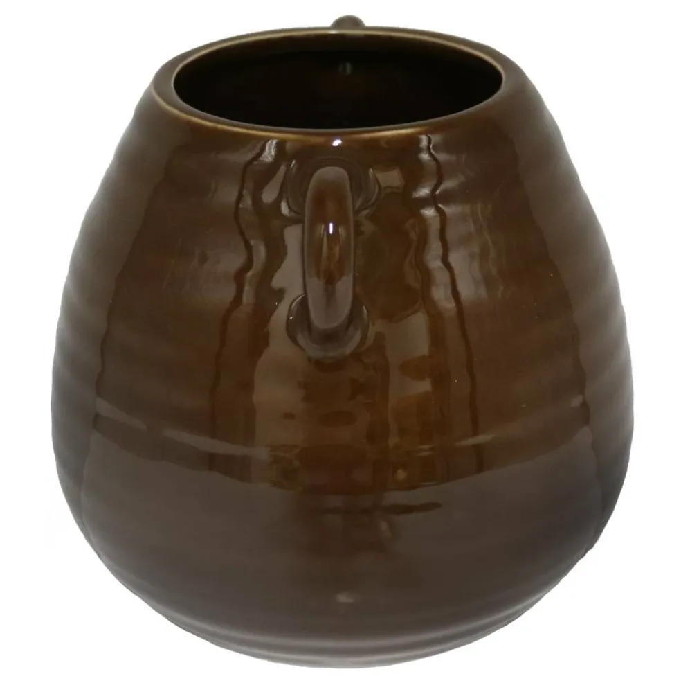 Dark Brown Ceramic Vase Tabletop Décor by Ashland®