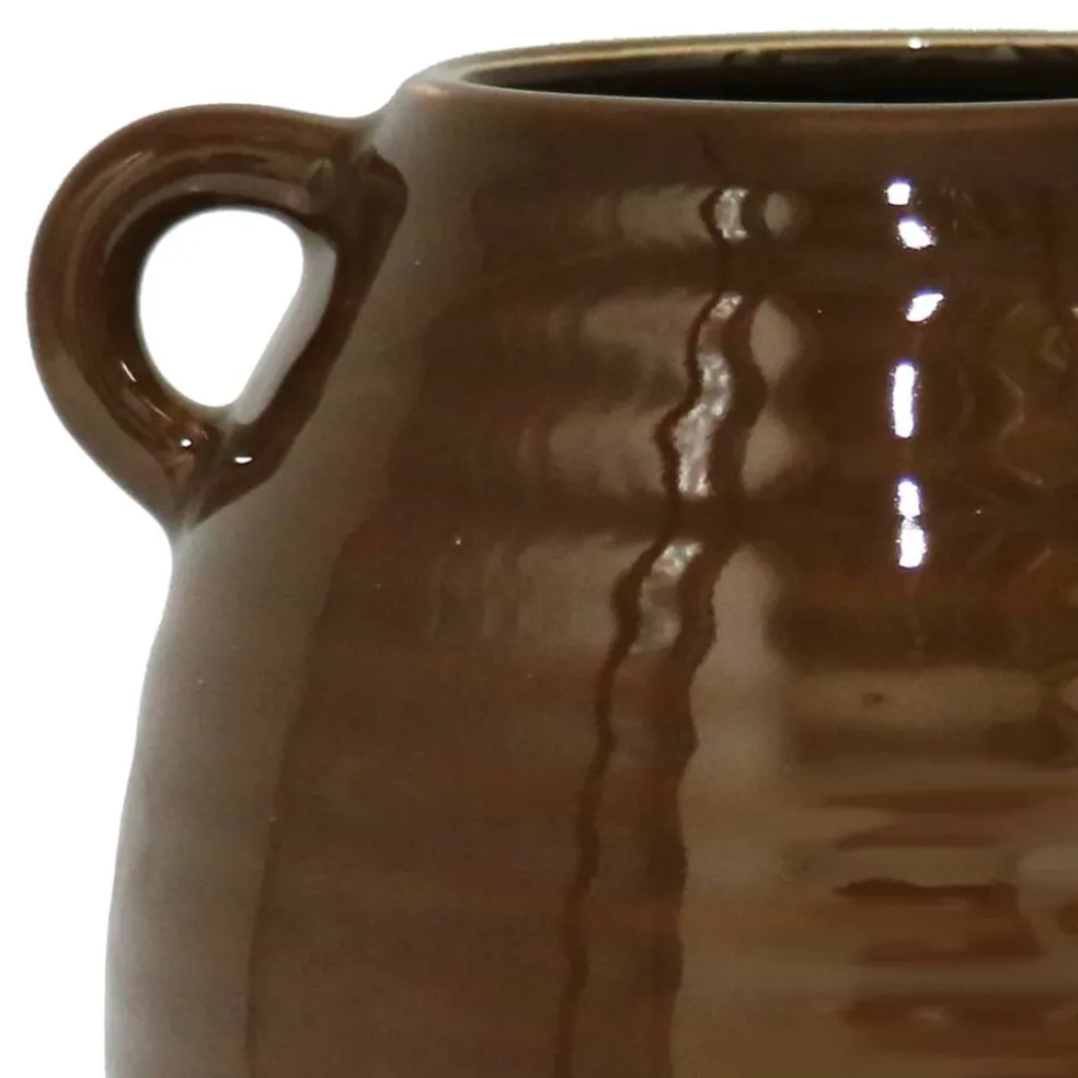 Dark Brown Ceramic Vase Tabletop Décor by Ashland®