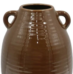 Dark Brown Ceramic Vase Tabletop Décor by Ashland®