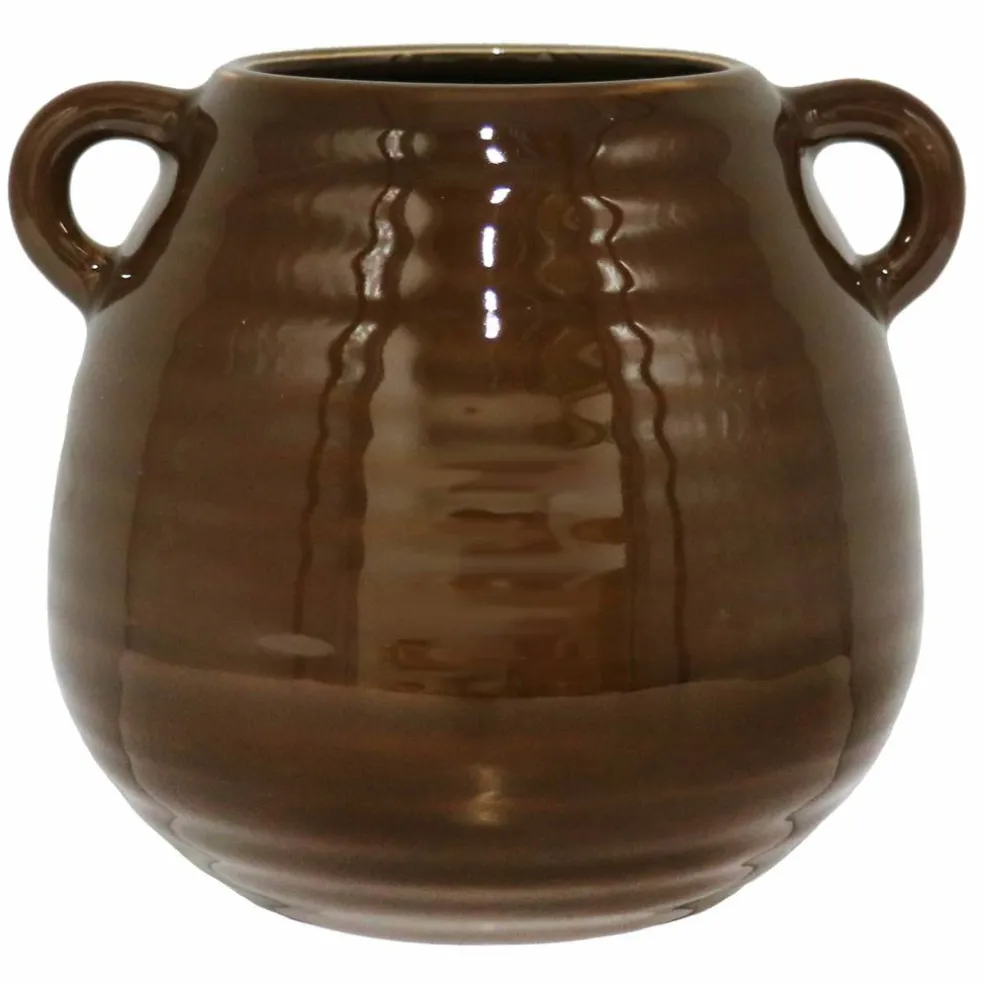 Dark Brown Ceramic Vase Tabletop Décor by Ashland®