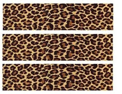 Dark Leopard Edible Icing Image Cake Border Strips Decoration Frosting Sheet Strips