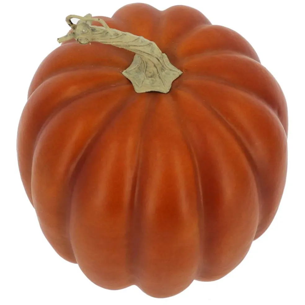 7.8" Dark Orange Decorative Pumpkin by Ashland®