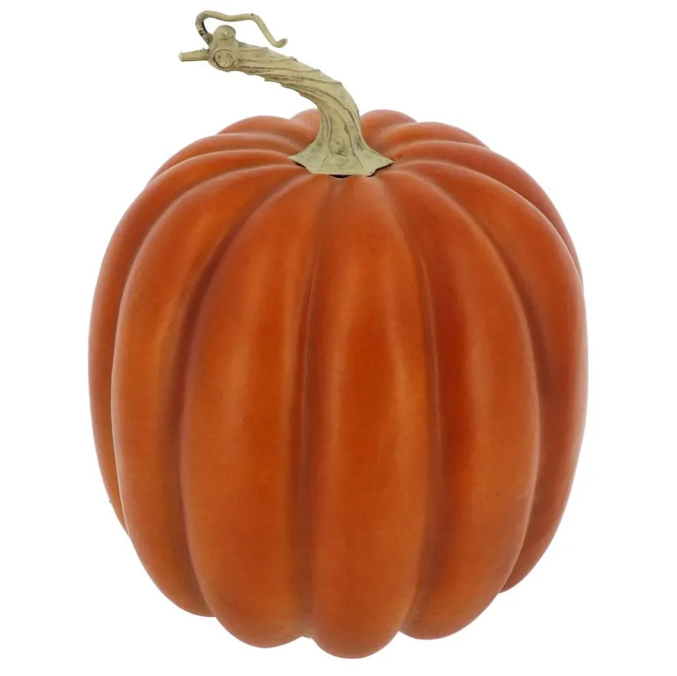 7.8" Dark Orange Decorative Pumpkin by Ashland®