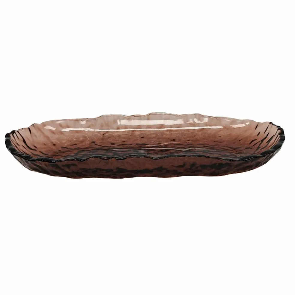 8.75" Dark Pink Glass Tray by Ashland®