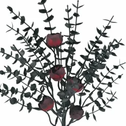 12.5" Dark Red Roses & Black Leaves Pick by Ashland®