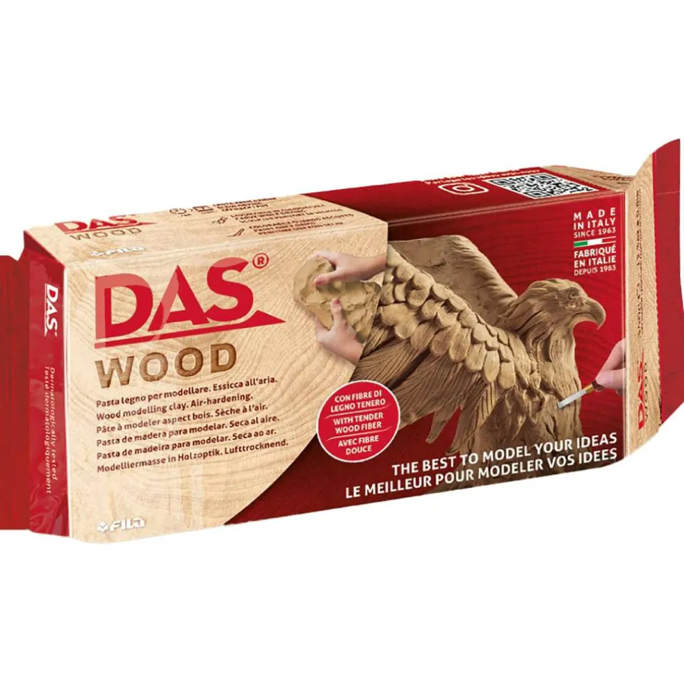 DAS Modeling Wood Toned Clay Air Hardening