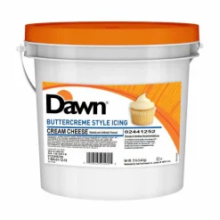 Dawn Extra Rich Exceptional Flavor Cream Cheese Buttercreme Icing 18lb tub Ready to Use Cake Icing