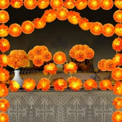 Day of the Dead Decorations Set, Plastic Dia de los Muertos Party Decor, Mexican Day of the Dead Decorations for Home, Table, Party, Halloween & Celebration