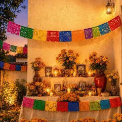 Day of the Dead Papel Picado - Paper (4 Pack), Exclusive Designs