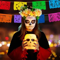 Day of the Dead Papel Picado - Paper (4 Pack), Exclusive Designs