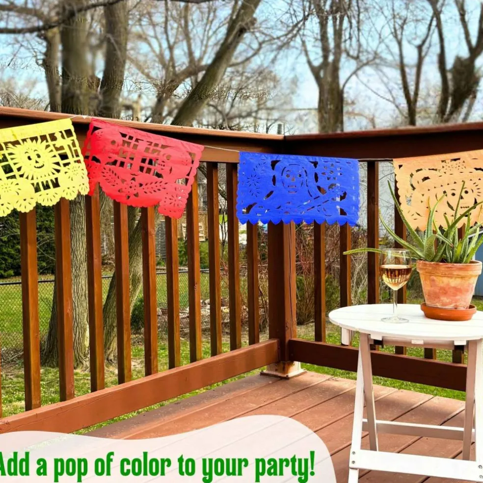 Day of the Dead Papel Picado - Paper (4 Pack), Exclusive Designs