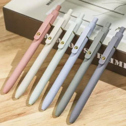 Ddaowanx Gel Pens,6 Pcs 0.5mm Retractable Quick Dry Black Ink Pens