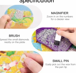 5D Diamond Painting Drill Pen, Rhinestone Gem Picker Tool Kit for Adults & Nail Art