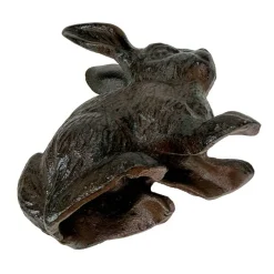 Decorative Bookends Set of 2 Cast Iron Animal Shelf Decor Brown Rustic