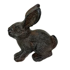 Decorative Bookends Set of 2 Cast Iron Animal Shelf Decor Brown Rustic