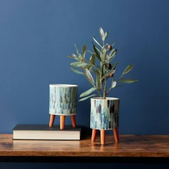 Decorative Pot Set with Terra Cotta Legs
