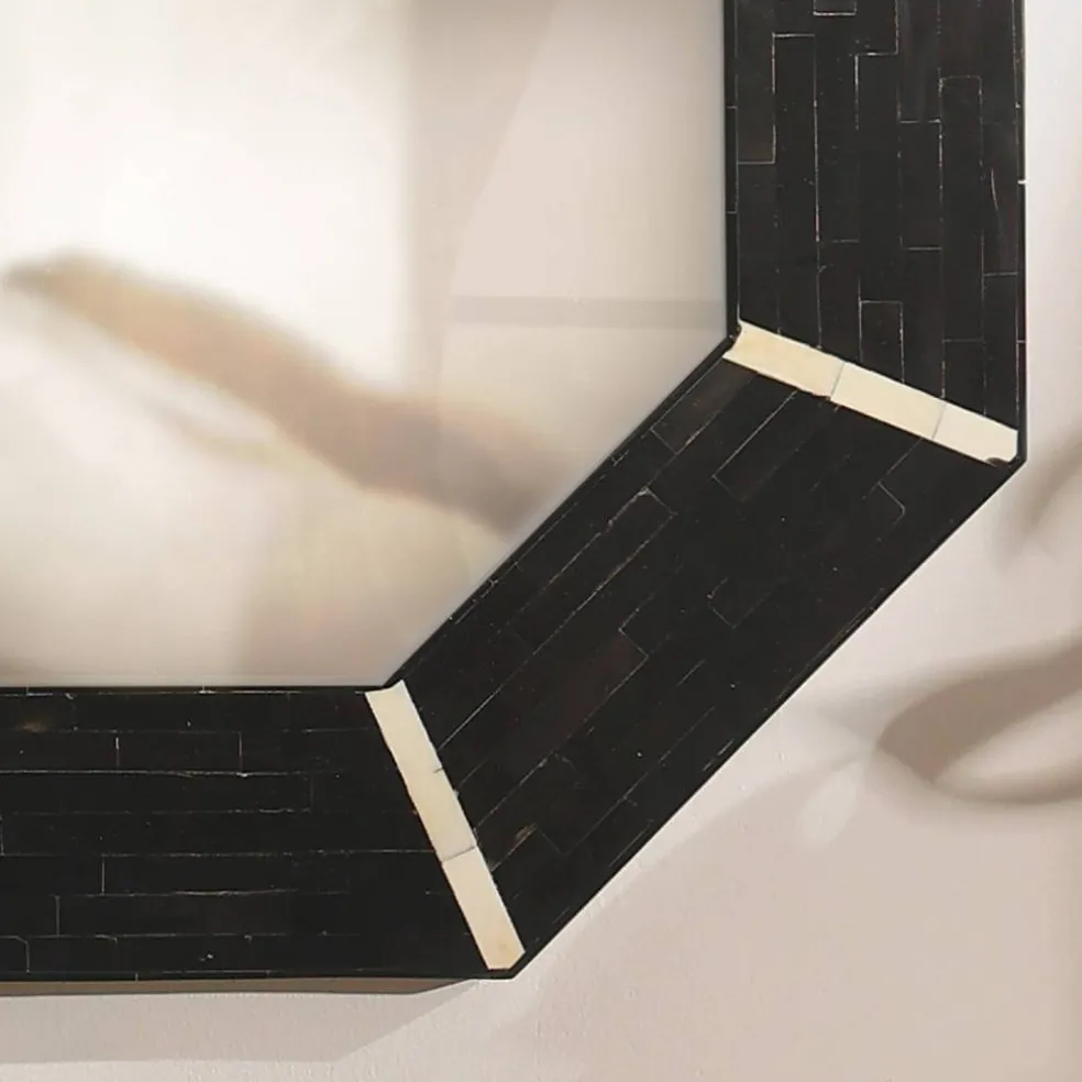 Decorative Wall Mirror with Frame – Stylish Home & Bathroom Accent Mirror