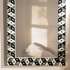 Decorative Wall Mirror with Frame – Stylish Home & Bathroom Accent Mirror