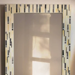 Decorative Wall Mirror with Frame – Stylish Home & Bathroom Accent Mirror