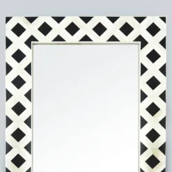 Decorative Wall Mirror with Frame – Stylish Home & Bathroom Accent Mirror
