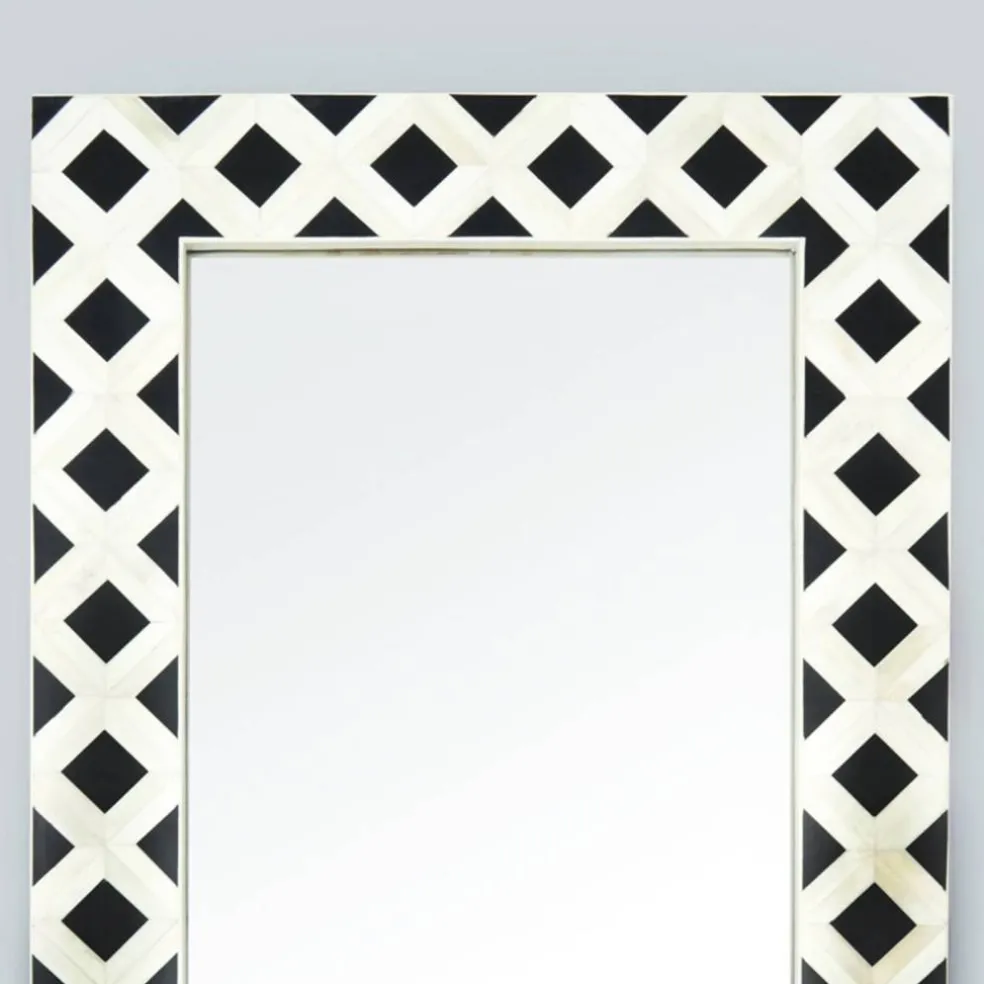 Decorative Wall Mirror with Frame – Stylish Home & Bathroom Accent Mirror