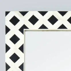 Decorative Wall Mirror with Frame – Stylish Home & Bathroom Accent Mirror