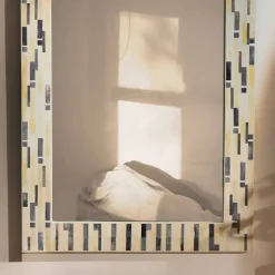 Decorative Wall Mirror with Frame – Stylish Home & Bathroom Accent Mirror
