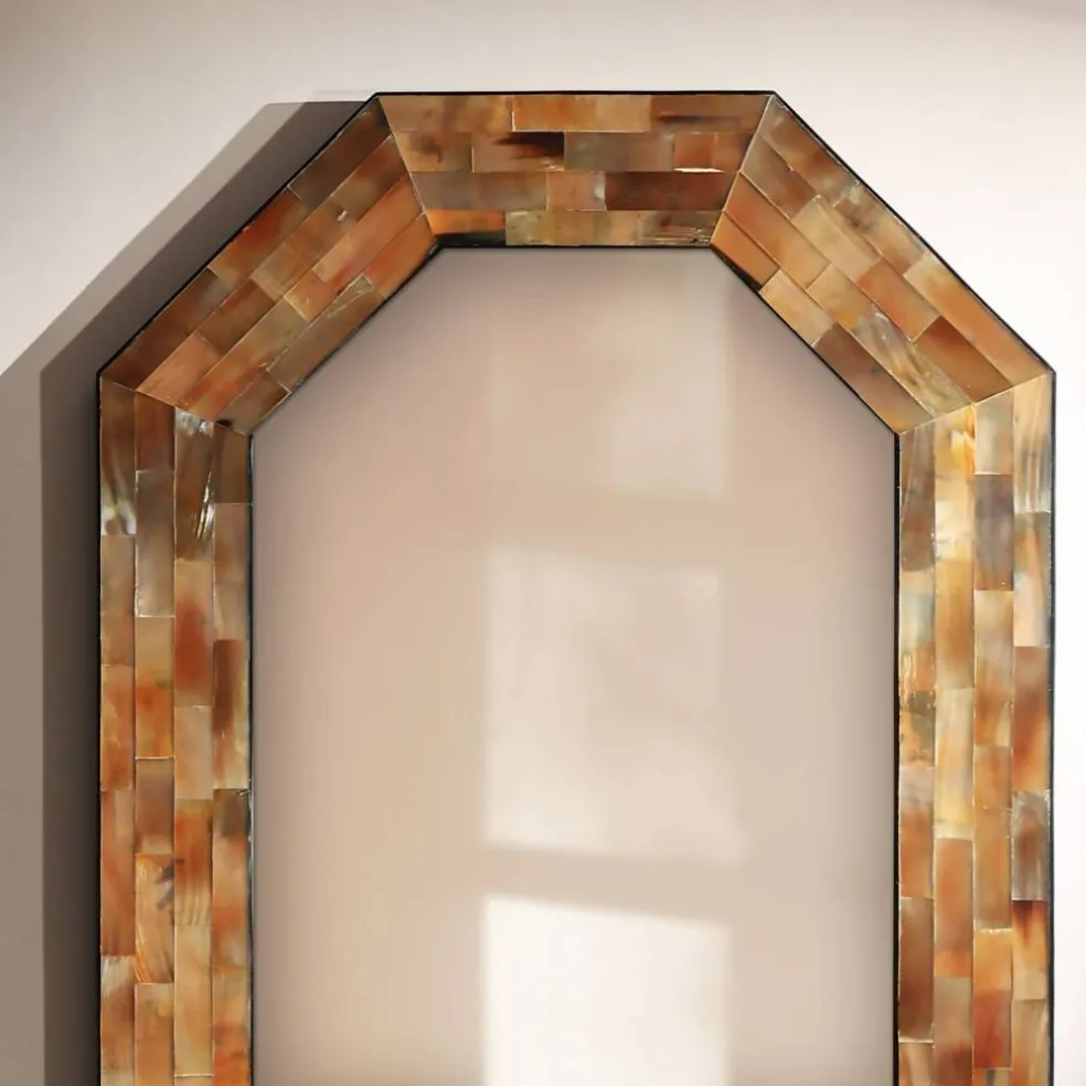 Decorative Wall Mirror with Frame – Stylish Home & Bathroom Accent Mirror