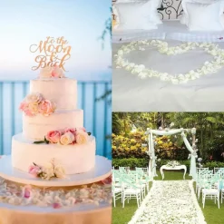 Decor 5000 Pcs Rose Petals Artificial Flower for Valentine's Wedding Decor Romantic Night Event Anniversary Shower Engagement Party Home Decorations