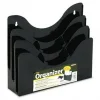 Deflect-O 47634 Three-Tier Document Organizer with Dividers Display Rack  Black