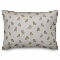 Delicate Floral Throw Pillow