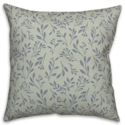 Delicate Floral Throw Pillow