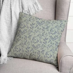 Delicate Floral Throw Pillow
