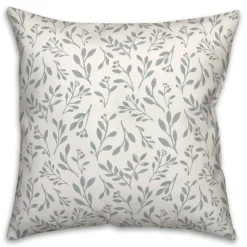 Delicate Floral Throw Pillow